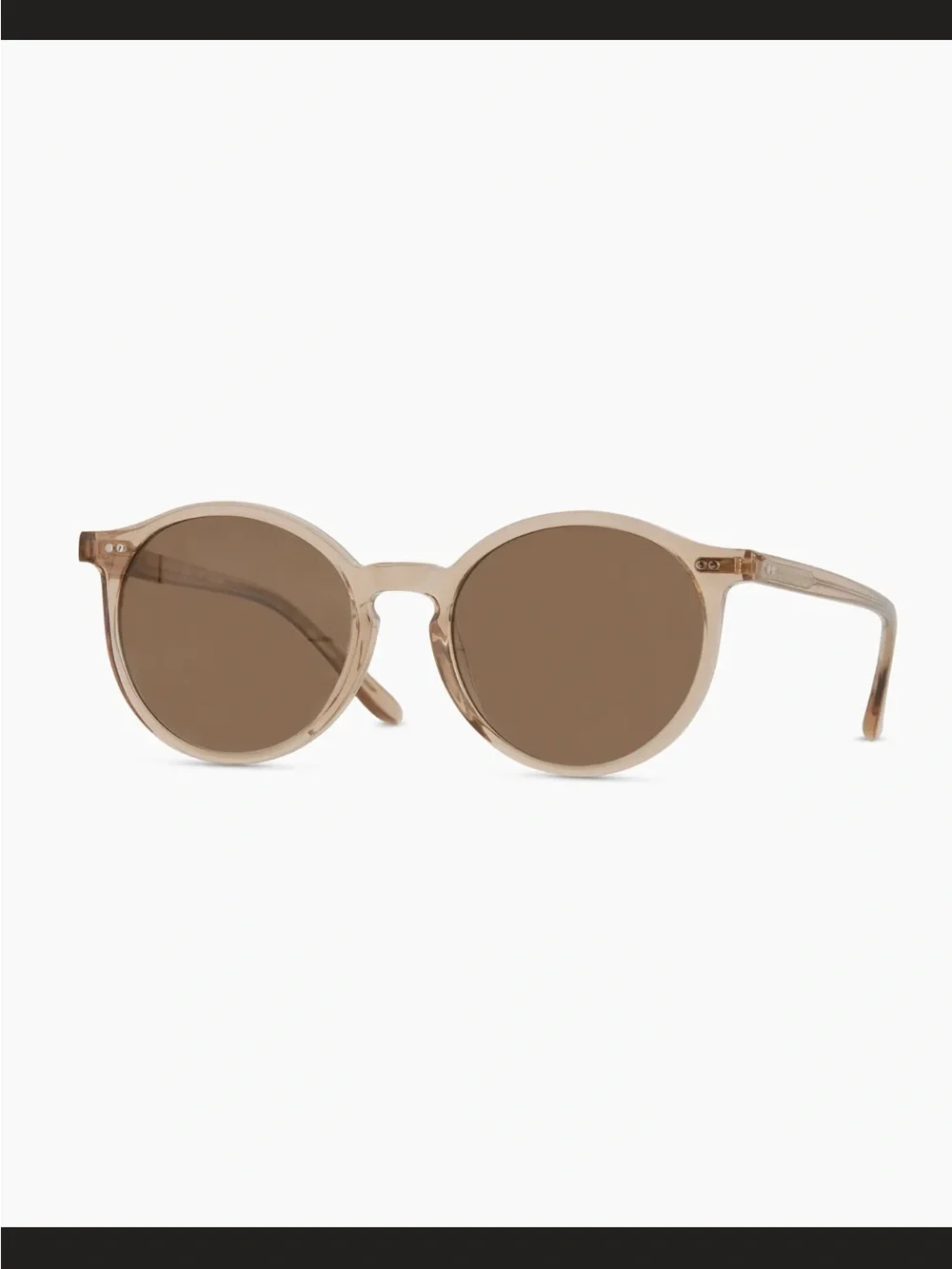 Quince Brixton Clear Taupe Sunglasses with Brown Lenses